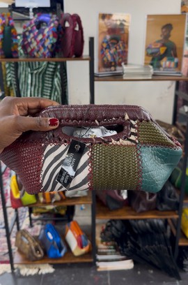 SAC MINI JILL - Imprimé zèbre (marron)