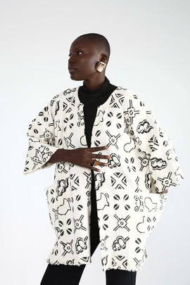 Dream Tide Bogolan Cloak