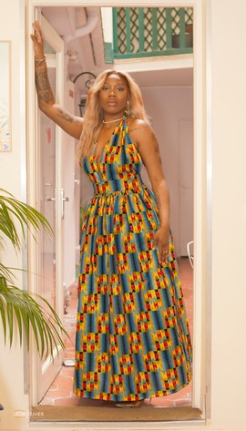 ELODIE AFRICAN LONG DRESS