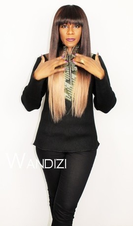 Black and Ankara Mix Sweater with Front Zipper, Wool Sweater with Ankara, African Sweater