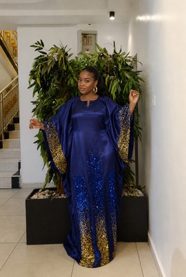 Robe boubou africaine de luxe, robe au style de tante fortunée, mode africaine