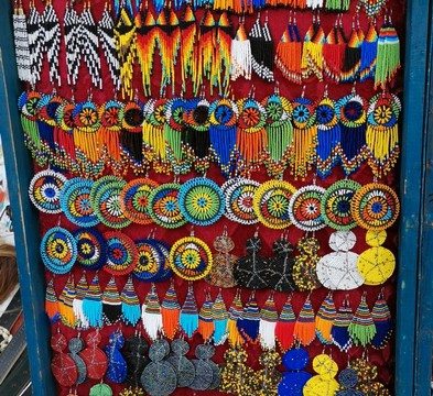 40 paires de boucles d'oreilles tribales, boucles d'oreilles maasai, boucles d'oreilles en perles, boucles d'oreilles de couleurs mélangées