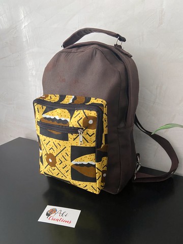 “Exclusive” wax &amp; suede backpack
