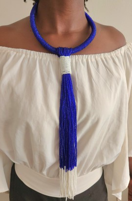 Collier de perles, collier africain, collier masaï
