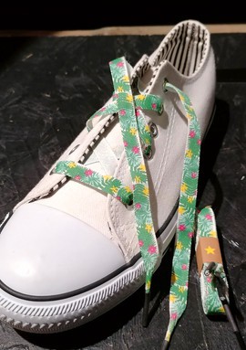 LACETS n°10X 80/110/150 cm 31,5/43,3/59 pouces Baskets Baskets Tennis Cool Original Fleur Feuille