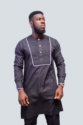 Costume africain plissé avant hommes, vêtements pour hommes africains, vêtements pour hommes africains, hommes africains de mariage