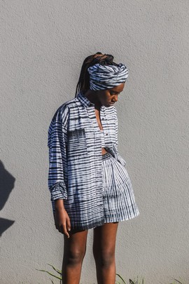 Shibouri shirt and shorts set