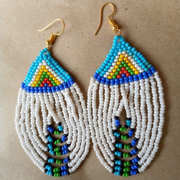 Boucles d'oreilles africaines / boucles d'oreilles maasaï / bijoux femmes / boucles d'oreilles faites à la main