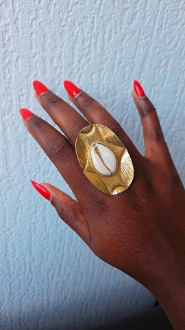 Bague Bronze et Cauris