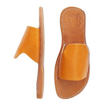 Sandale de plage en vrai cuir pour Femme