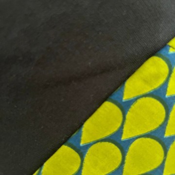Écharpe Unisexe En Wax Réversible Motifs Paon