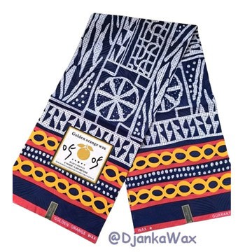 Tissu pagne Ndop Cameroun en coton léger 2 yards