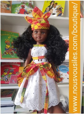 Kennedy Colibri Dolls doll (black doll) - Traditional Madras 2