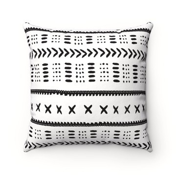 (2 Sets) - African Print Pillow Covers Traditional Style (MORE SIZES AVAILABLE)