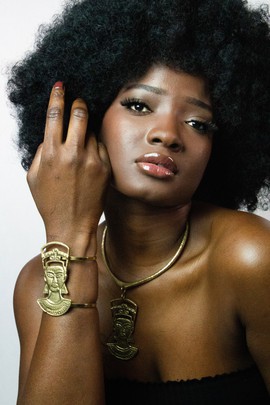 Bracelet manchette bronze «Nefertiti»