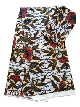 6 yards african wax fabric fluid silk fabric Pattern: wedding flower