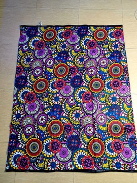 kuru multicolored Ankara fabric, 6yards, cotton fabric