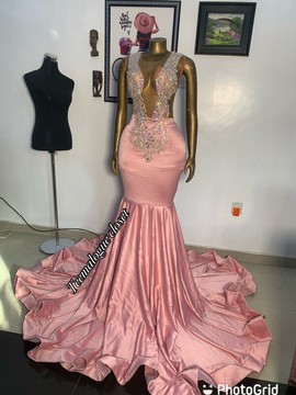 exceptional cute pink prom dress