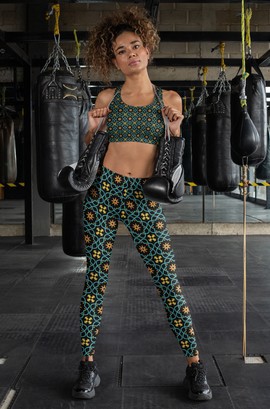 ENSEMBLE DE VÊTEMENTS DE SPORT ADESUA SOUTIEN-GORGE DE SPORT ET LEGGINGS DE YOGA