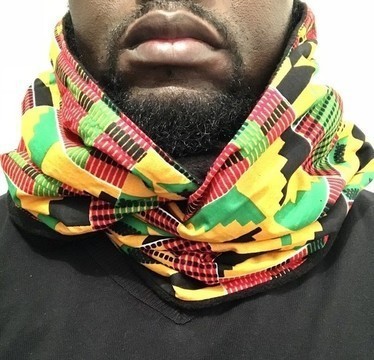 Snood-écharpe mixte « Kenté » Orange
