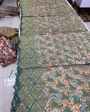 Embroidery Grand Glitter Super wax Vlisco/ Ankara Print
