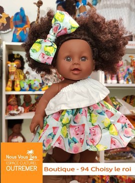 Poupée NOIRE Amy-Rosemary Colibri Dolls - PASTEQUE