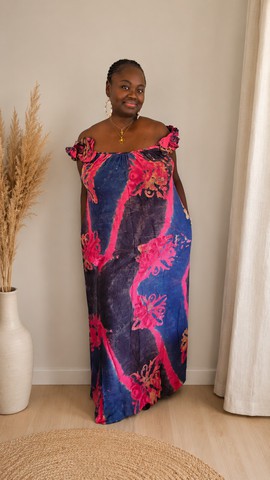 Robe en coton batik