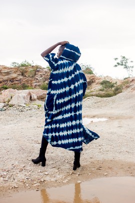 Quintana Hooded Indigo Cloak (Pre-Order)