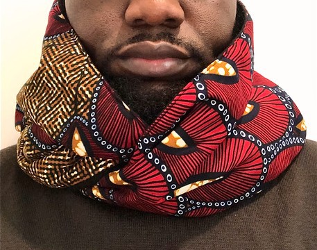 Snood-Mixed Scarf "Plume"