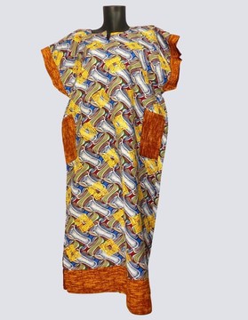 Robe boubou caftan imprimée coton