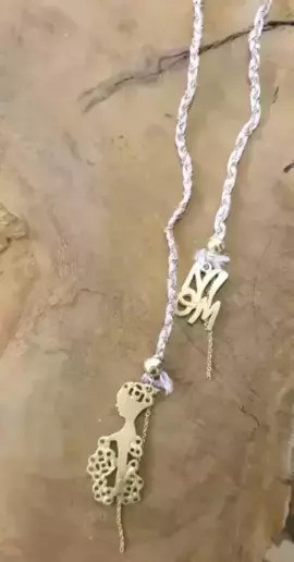 Silk and Sterling Silver 925 Niom necklace