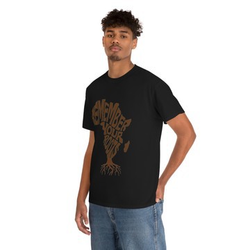 African Map Roots Design T-Shirt | Afro Inspired Cultural Graphic Tee | Black Pride