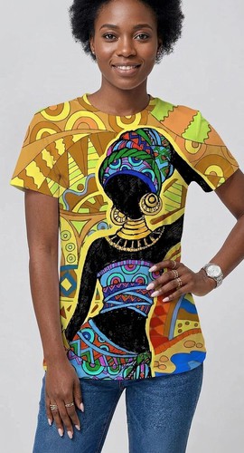 Ethnic Style Print Graphic Fashion Streetwear Tee
