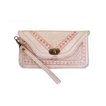 Portefeuille en cuir original Beige