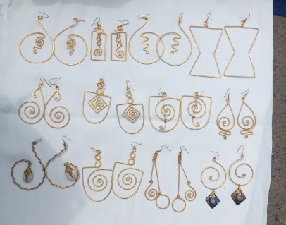 Boucles d’oreilles femmes africaines/ boucles d’oreilles faites à la main