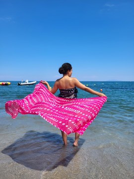 Pink summer sarong