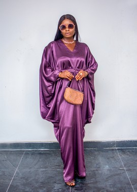 Regal Woman Robe longue drapée exquise pour mariages/occasions spéciales