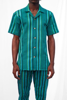 Dabiya Daboya Short Sleeve Fugu Shirt.