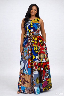 PATCHWORK Ankara DRESS