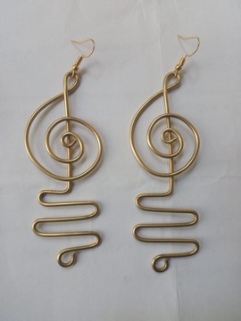 Boucles d'oreilles musicales/Boucles d'oreilles symboles/Boucles d'oreilles faites à la main par les femmes africaines