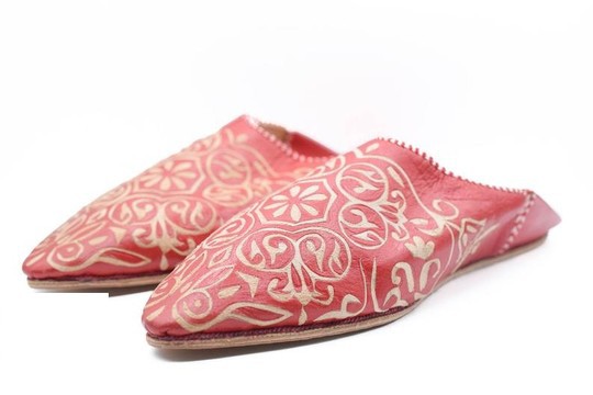 Ballerine en cuir véritable fait main