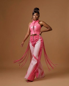 Two piece western cowgirl statement set