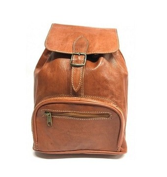 100% handmade high quality genuine leather backpack.