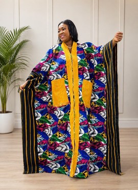 African Boubou Gown, Ankara Plus size dress, African Ankara Print