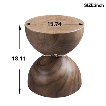 High quality wooden coffee table: vintage stool