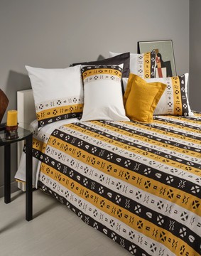 Parure Housse de couette Ada Crème 100% coton 60fils/cm2 ,200*200cm
