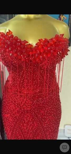 Ruby Radiance Gown