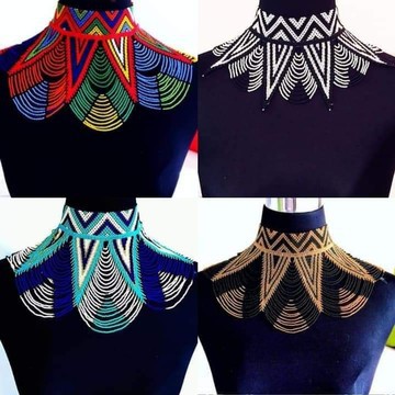Collier femme africaine / collier maasai / chaîne africaine