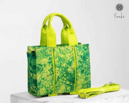 Sac à main Batik vert