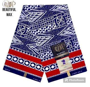Tissu pagne Ndop Cameroun en coton léger 2 yards